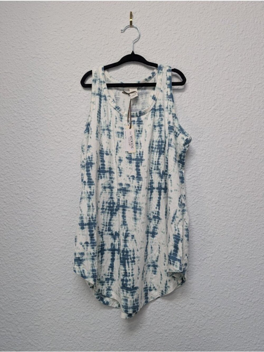 Kate Quinn Modal The Woods Women's Tank XS Stone Shibori Top Shirt